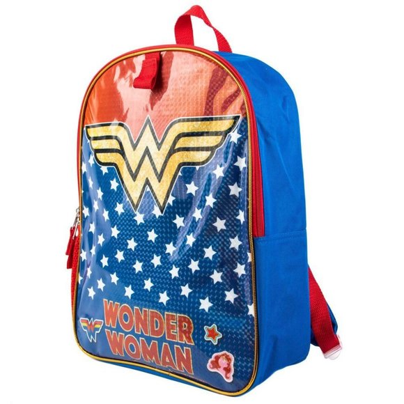 DC Comics Wonder Woman Grl Power Youth Backpack with Lunchbox - Picture 3 of 7